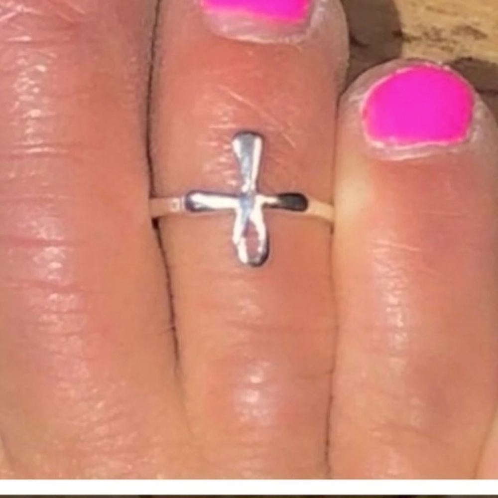 🆕 Ankh Sterling Silver Ring 925 band toe ring